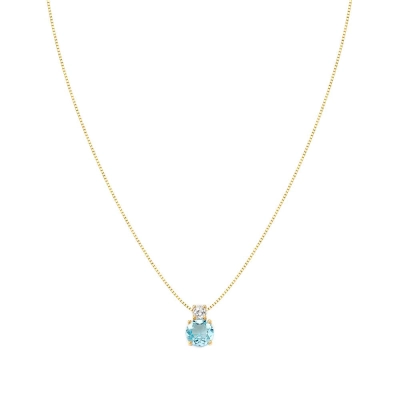 Gargantilha Topázios Em Ouro 18k 45cm