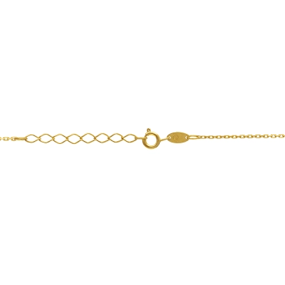 Gargantilha Fio Redondo Em Ouro 18k Com Espinélio 45cm.