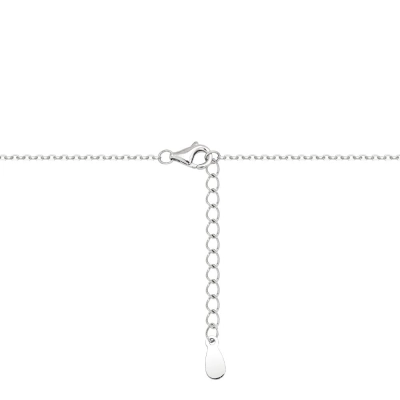 Gargantilha em Prata 925 Zircônias 40/45cm e Ródio
