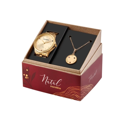 RELÓGIO KIT MONDAINE FEMININO 32429LPMKDE1K1.