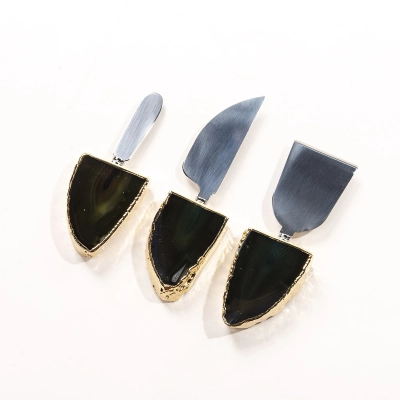 KIT UTENSÍLIOS QUEIJO VERDE ÁGATA - LINHA HOME
