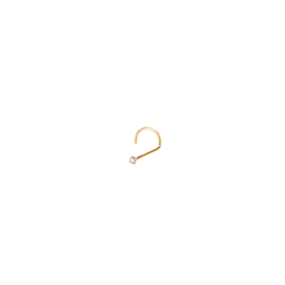 PIERCING NARIZ EM OURO 18K  COM ZIRCÔNIA