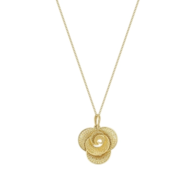 PINGENTE FLOR EM OURO 18K