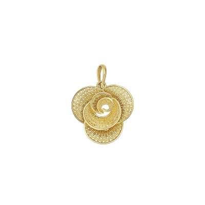 PINGENTE FLOR EM OURO 18K