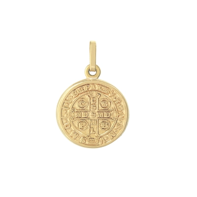 PINGENTE HARMONIA SÃO BENTO PEQUENO EM OURO 18K