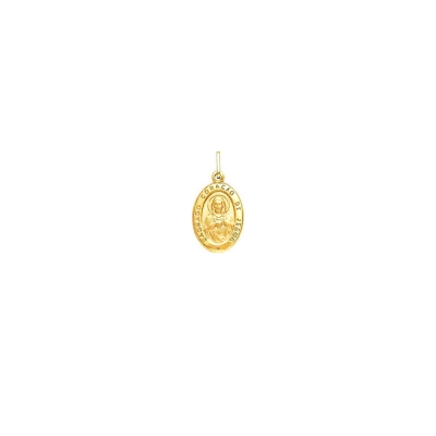 Pingente Sagrado Coração De Jesus Em Ouro 18k.