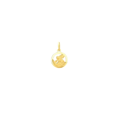 PINGENTE SÃO JORGE RECORTADO PEQUENO EM OURO 18K