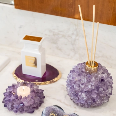 PORTA VELA AMETISTA - LINHA HOME