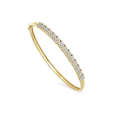 PULSEIRA BRACELETE FLORES EM OURO 18K COM DIAMANTES