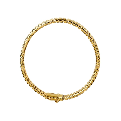 Pulseira Bracelete Vitória Maleável Ouro 18k