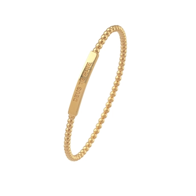 PULSEIRA BRILHO ÚNICO DEUS TE GUIE EM OURO 18K