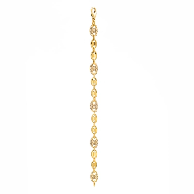 PULSEIRA ELOS G EM OURO 18K COM DIAMANTES 1,1CT