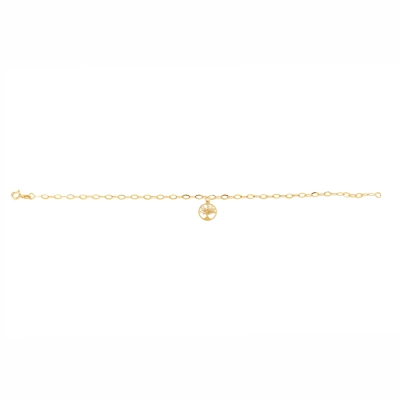 PULSEIRA ENERGIA AMADA ÁRVORE DA VIDA EM OURO 18K
