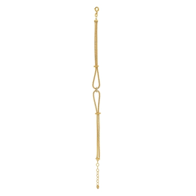 PULSEIRA GOTA MALEÁVEL EM OURO 18K COM DIAMANTES 0,025CT