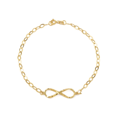 PULSEIRA LAÇOS ETERNOS INFINITO EM OURO 18K