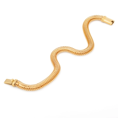 PULSEIRA LACRAIA DUPLA EM OURO 18K