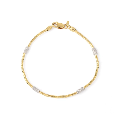PULSEIRA PERFUME CANUTILHO MARTELADO EM OURO AMARELO 18K COM ELEMENTOS EM OURO BRANCO 18K