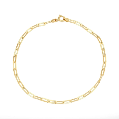 PULSEIRA REFLEXO CADEADO OURO 18K
