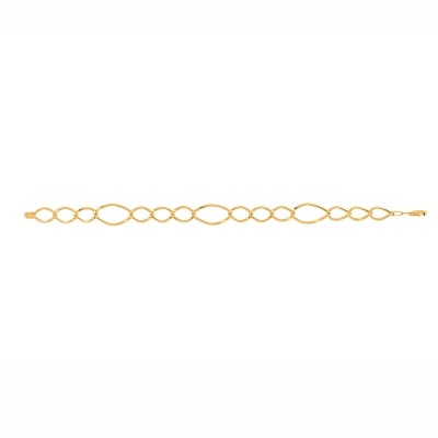 PULSEIRA TEMPO ELOS TORCIDOS EM OURO 18K