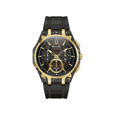 RELÓGIO BULOVA CRONÓGRAFO CURV CARBONO FORJADO EDIÇÃO ESPECIAL 150 ANOS MASCULINO 98A328N
