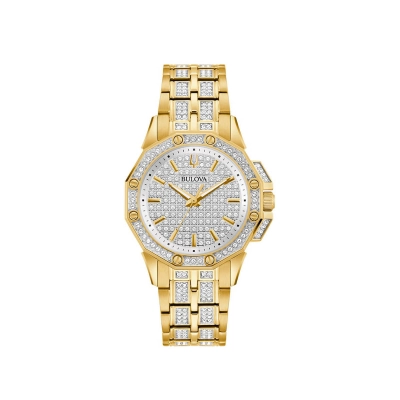 Relógio Bulova Octava Crystal Feminino 98L302N