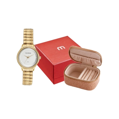RELÓGIO KIT MONDAINE FEMININO 32782LPMVDE1K2