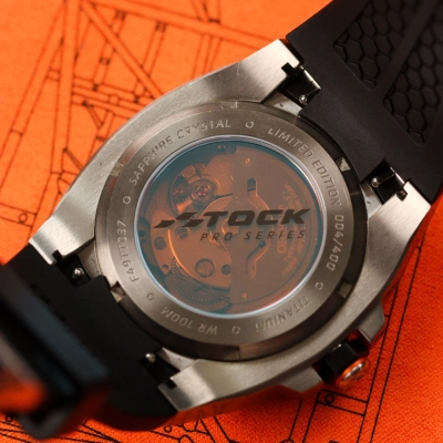 RELÓGIO ORIENT SPEEDTECH STOCK CAR OPEN HEART EDIÇÃO LIMITADA AUTOMÁTICO MASCULINO F49TT037 P2SX-EL