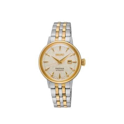 RELÓGIO SEIKO PRESAGE AUTOMÁTICO WHITE LADY COCKTAIL FEMININO SRE010J1 C1SK