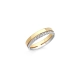 ALIANÇA ETERNIDADE EM OURO AMARELO E BRANCO 18K MEIA DIAMANTES 0,162CT