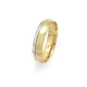 ALIANÇA TRUE LOVE ANATÔMICA EM OURO AMARELO E BRANCO 18K