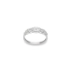 ANEL BRISA FLORES OURO BRANCO 18K COM DIAMANTES