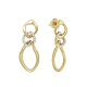 BRINCO ZELO CORRENTE EM OURO 18K COM DIAMANTES 0,27CT.