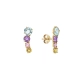 BRINCO EARCUFF MIX GEMAS EM OURO 18K
