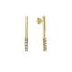 BRINCO TUBO RIVIERA EM OURO 18K COM DIAMANTES 0,45CT