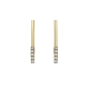 BRINCO TUBO RIVIERA EM OURO 18K COM DIAMANTES 0,45CT