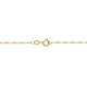 COLAR BAGUETE TOPÁZIO COM LETRA M EM OURO 18K 45CM