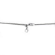 COLAR MEIA RIVIERA FLOR COM DIAMANTES EM OURO BRANCO 18K 40CM