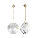 CONJUNTO COLAR E BRINCO EM OURO 18K COM CRISTAL SWAROVSKI
