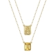 ESCAPULÁRIO EM OURO 18K COM OCTAGONAL DE CITRINO 60CM