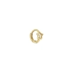 PIERCING ARGOLA ESTRELA EM OURO 18K COM ZIRCÔNIA