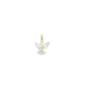 PINGENTE ALENTO ESPÍRITO SANTO E FIO DE SEDA OURO 18K