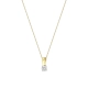 PINGENTE FLOR COM RÓDIO E DIAMANTES 0,08CTS EM OURO 18K