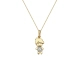 Pingente Menino Em Ouro 18k Com Diamantes 0,015cts.
