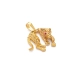 PINGENTE PANTERA EM OURO 18K COM RUBI