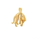 PINGENTE PANTERA EM OURO 18K COM RUBI