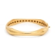 PULSEIRA BRACELETE CHANFRADO EM OURO 18K