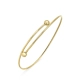 PULSEIRA BRACELETE DUAS ESFERAS EM OURO 18K