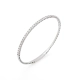 PULSEIRA BRACELETE DUETO MEIA RIVIERA EM OURO BRANCO 18K