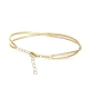 PULSEIRA BRACELETE LUZ COM FIO TRANÇADOS EM OURO 18K COM DIAMANTES 0,020CT