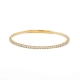 PULSEIRA BRACELETE RIVIERA EM OURO 18K COM DIAMANTES 0,98CT